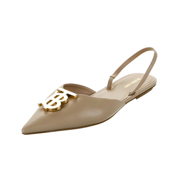 Burberry Beige Slingback Women's Shoes - Picture 2 of 3